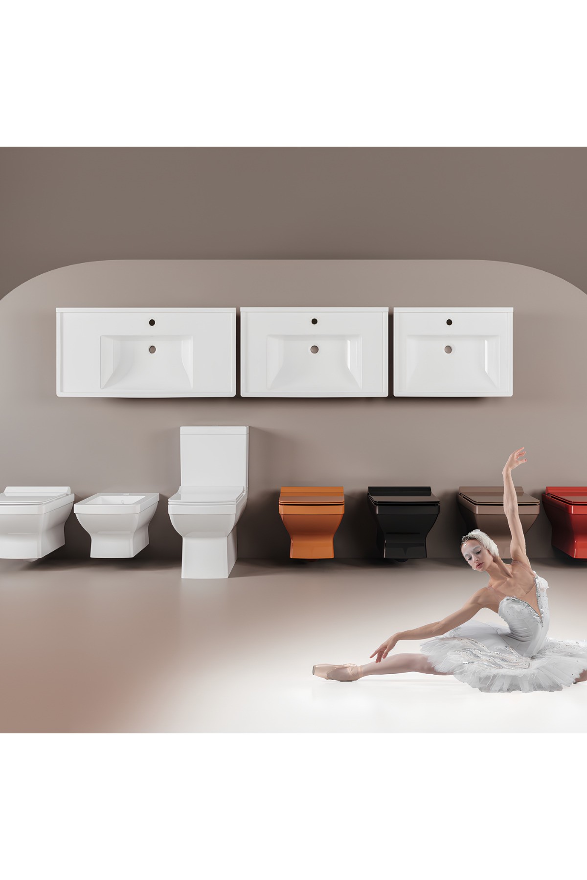 Luna Kanalsız Asma Klozet A061042H,  Duroplast Yavaş Kapak