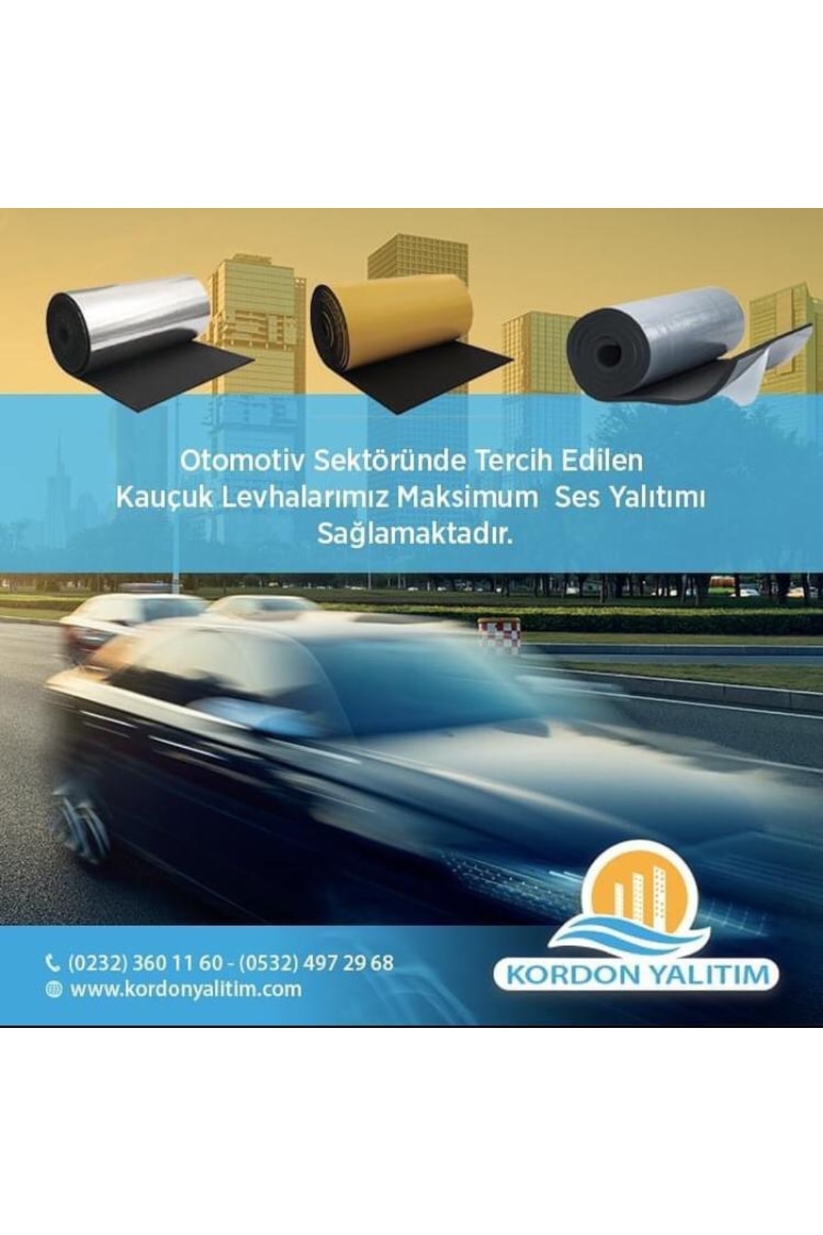 13 Mm 120 Cm 1 M2 Karavan / Oto Ses Isı Yalıtım Folyolu Yapışkanlı Kauçuk Izolasyon