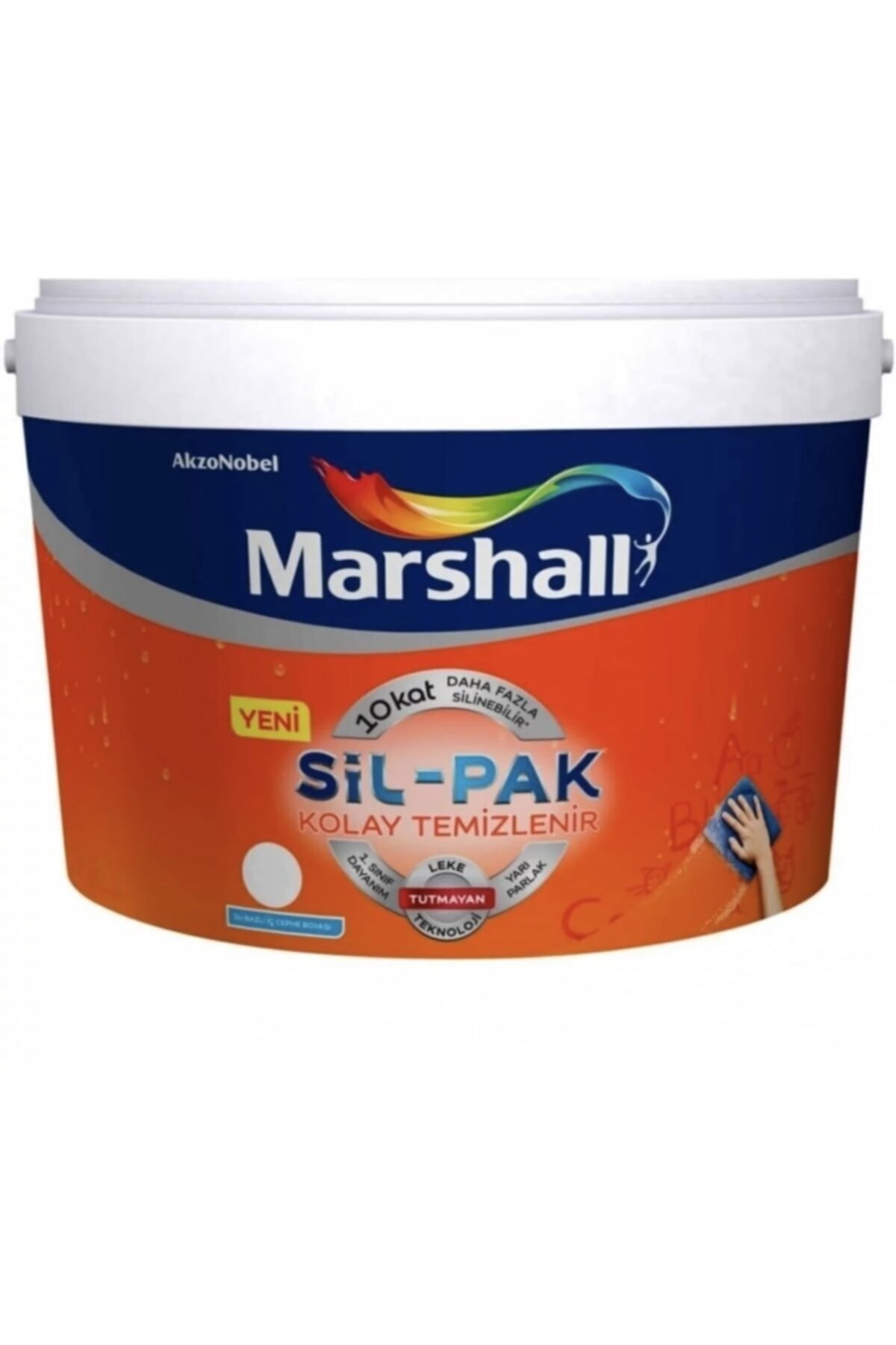 Sil-pak Leke Tutmayan Tam Silinebilir Boya 2.5 lt Beyaz