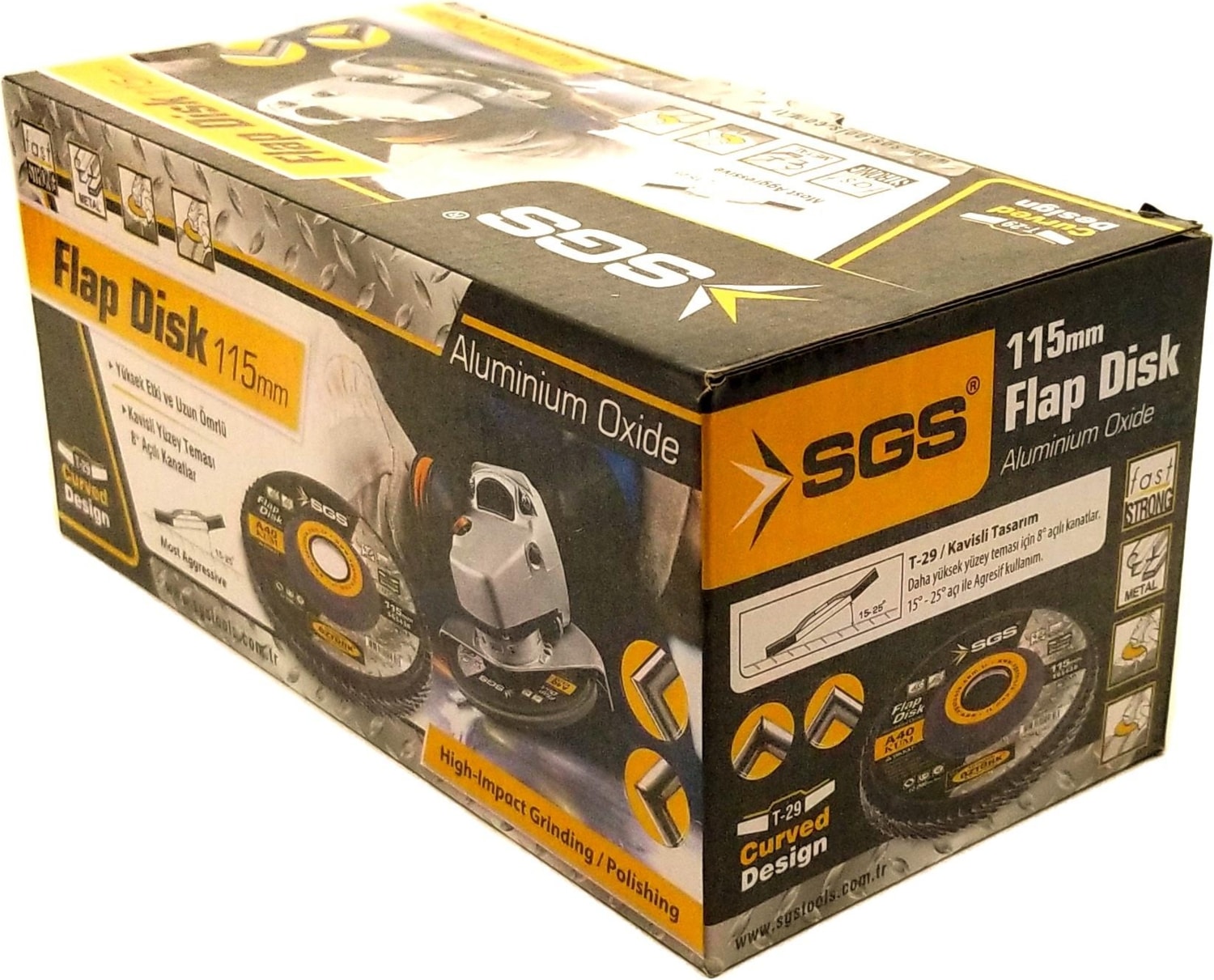 Flap Disk Zımpara Alüminyum Oksit 115MM 40KUM 20 Adet