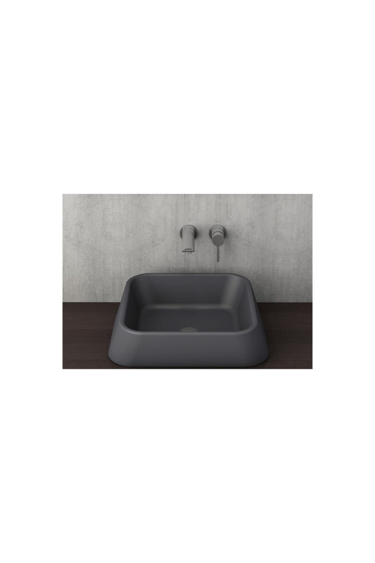 Firenze Çanak Lavabo Mat Antrasit