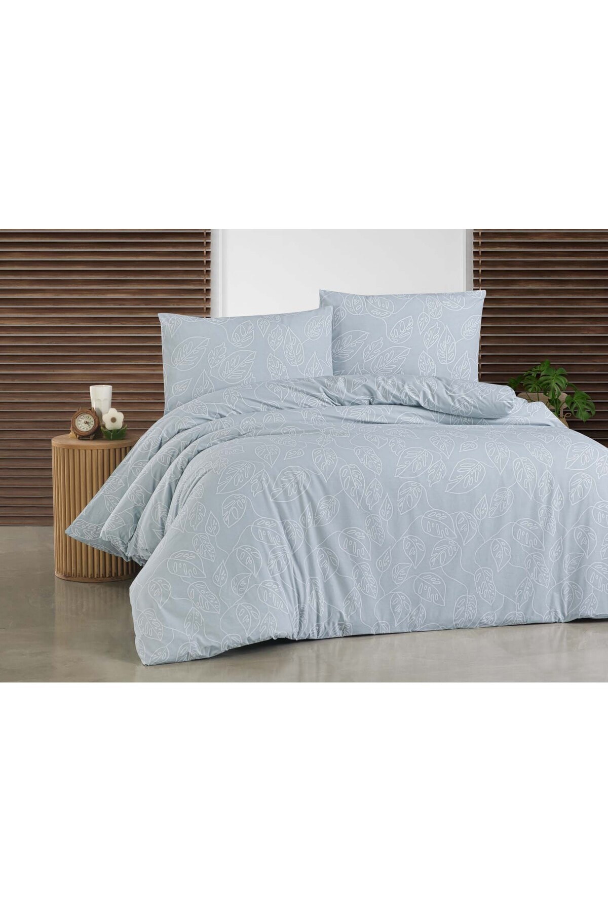 Cotton Collection Ranforce Tek Kişilik Nevresim+Yastık Elegance