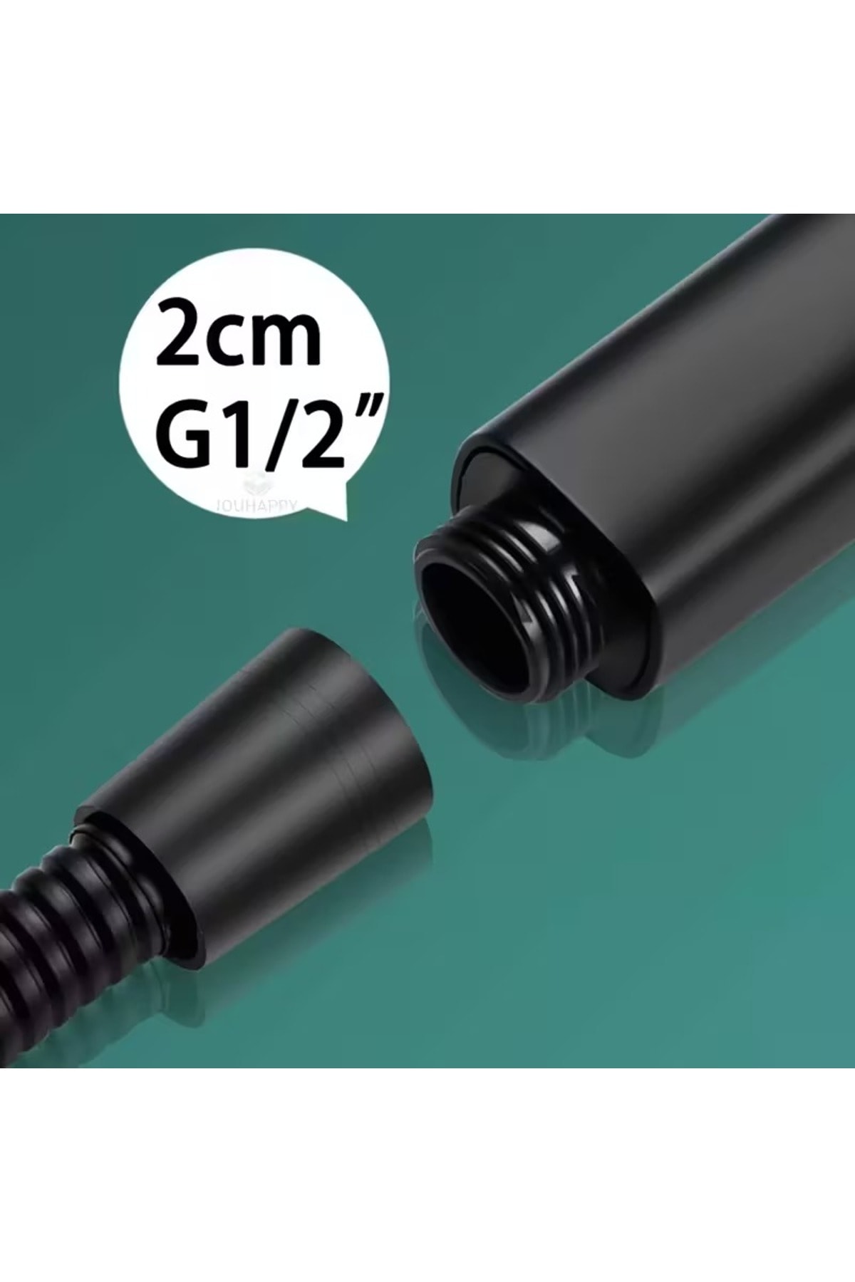 Siyah Yağmur Model Duş Başlığı Seti – Yüksek Basınçlı & Dayanıklı PVC Hortumlu + Yapıştırma Mafsal