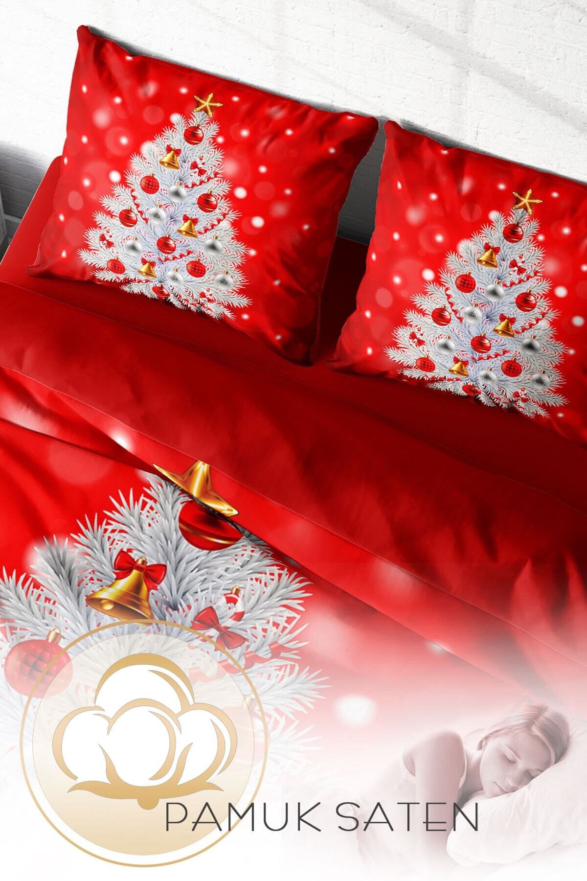 Kıng Sıze Ny Pine 3d Dijital Baskılı Çift Kişilik Nevresim Takımı 220x240cm