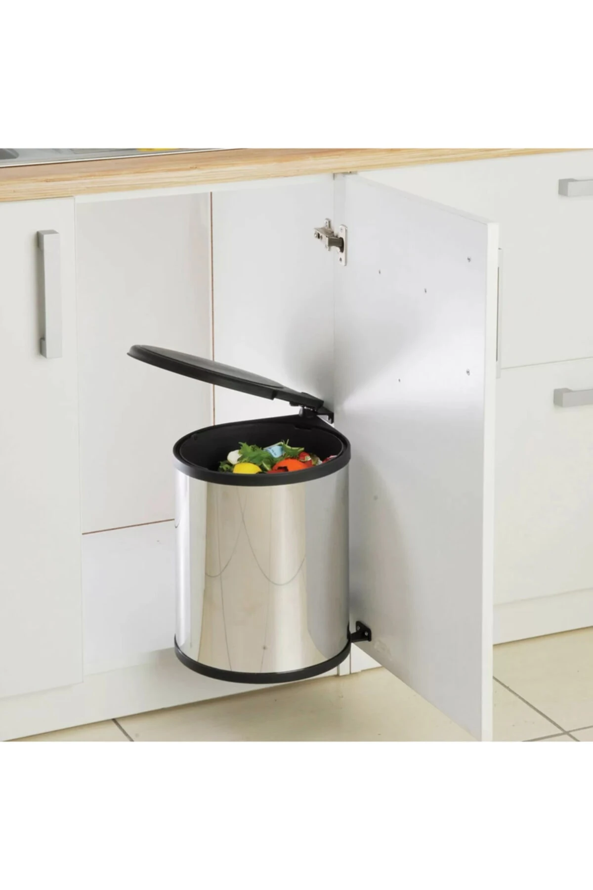 Dolap Içi Çöp Kutusu Siyah 13 lt