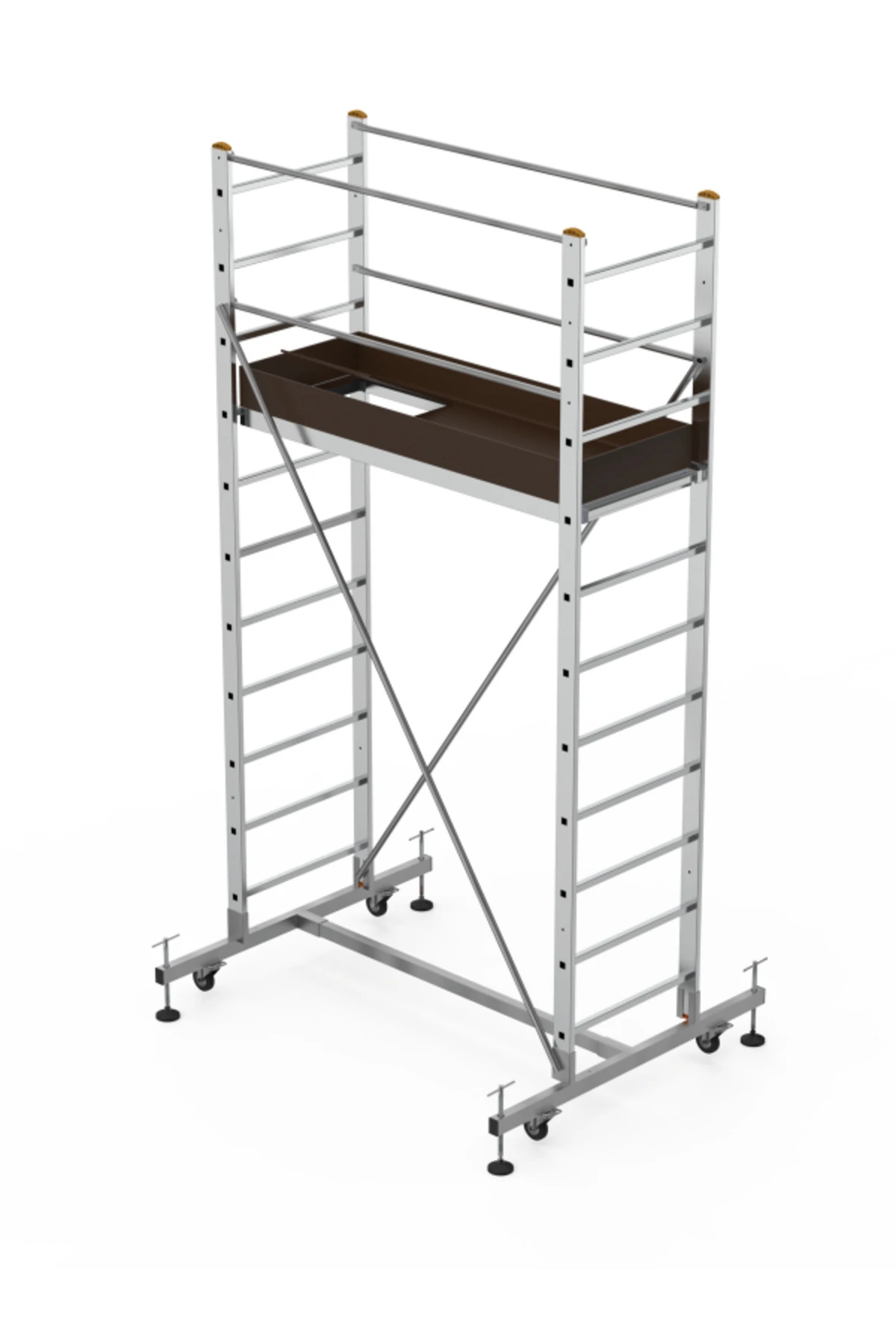 Çok Amaçlı Alüminyum Çalışma Platform 3 Metre Iskele Merdiven