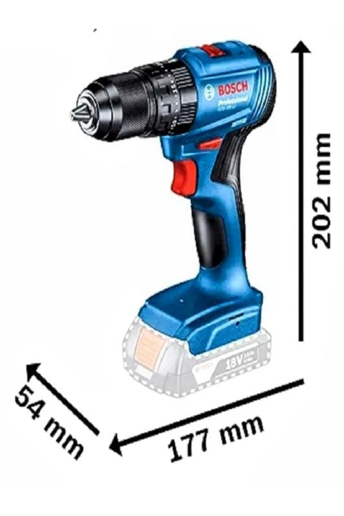 Gsb 185 li Darbeli Matkap (SOLO), (ŞARJ CİHAZI ,BATARYA VE ÇANTA DAHİL DEĞİLDİR. )