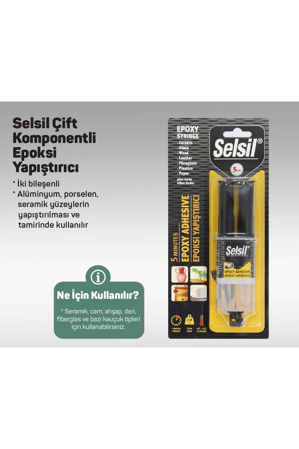 SELSİL HIZLI EPOKSİ YAPIŞTIRICI