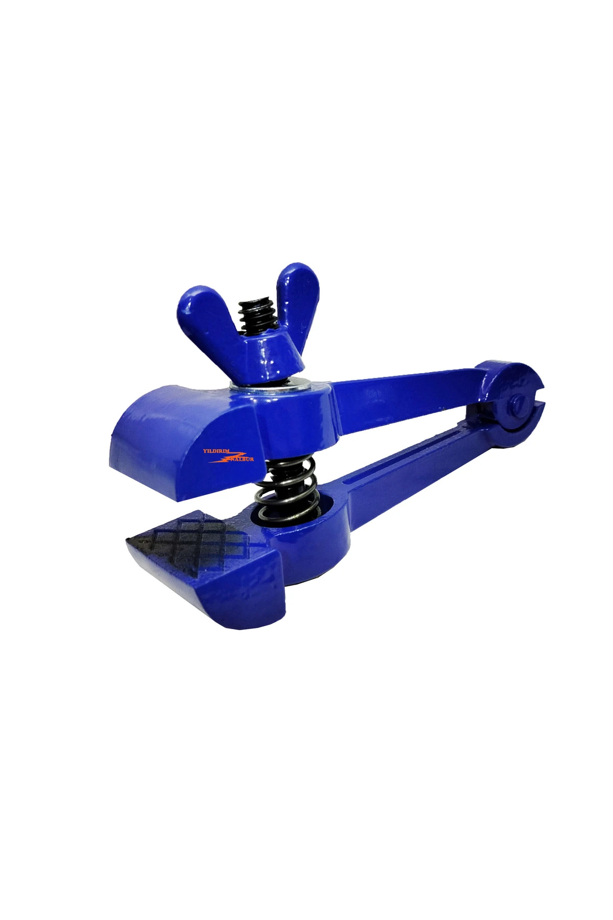 BÜYÜK BOY DUBLE EL MENGENESİ METAL İŞKENCE ÇELİK HOBİ İŞLERİ KUYUMCU MENGENE MAVİ