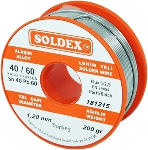 Buğz 40-60 Lehim Teli 200 gr 1.6 Mm- Sn:40 / Pb:60