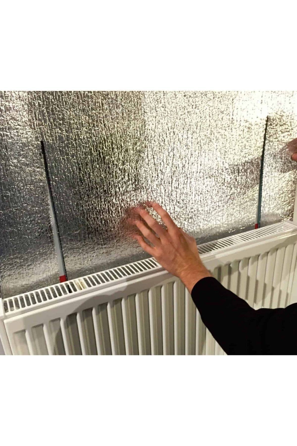 3 Adet Petek Radyatör Arkası Folyo Kalorifer Soba Arkalığı Alüminyum Isı Sıcaklık Yalıtım Levhası