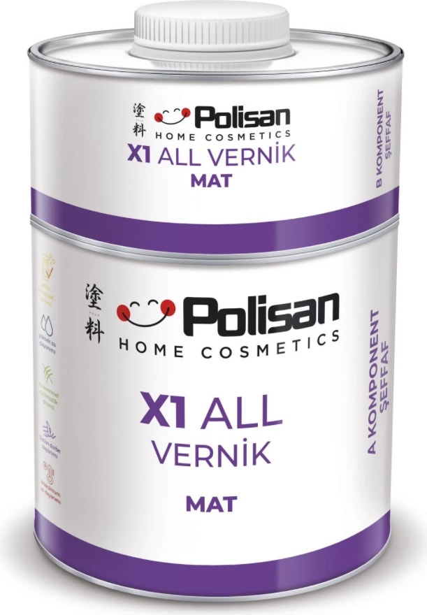 POLİSAN x1 All Vernik Mat 0,6 kg Tkm