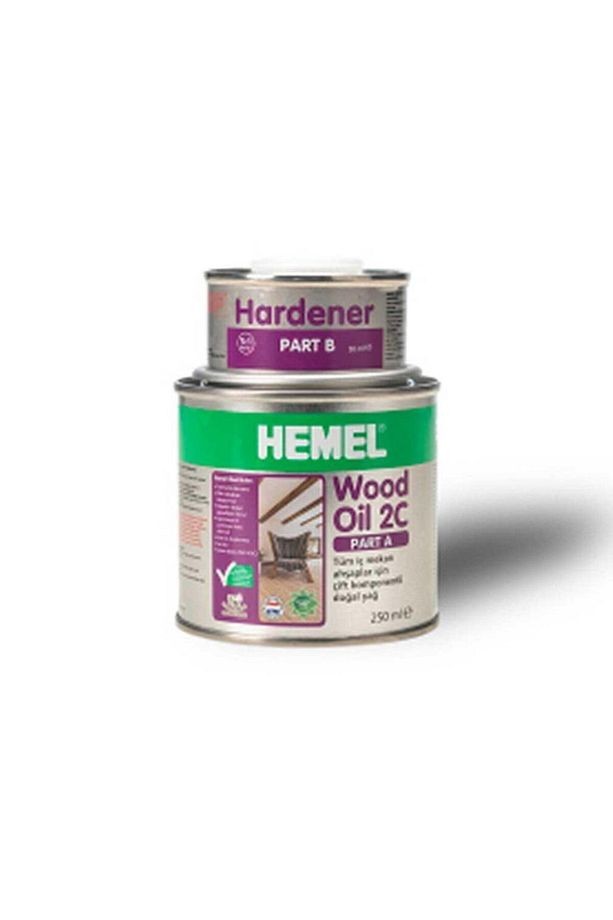Wood Oil 2c-ahşaplar Için Çift Komponentli Yağ Englısh Color-0,300 Lt