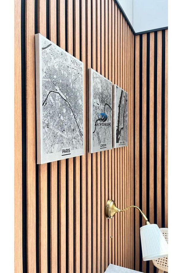 Akyürek Lb 5014 Akustik Dekor Profil Ses Yalıtım Özellikli Duvar Kaplama Lambri Duvar Panel