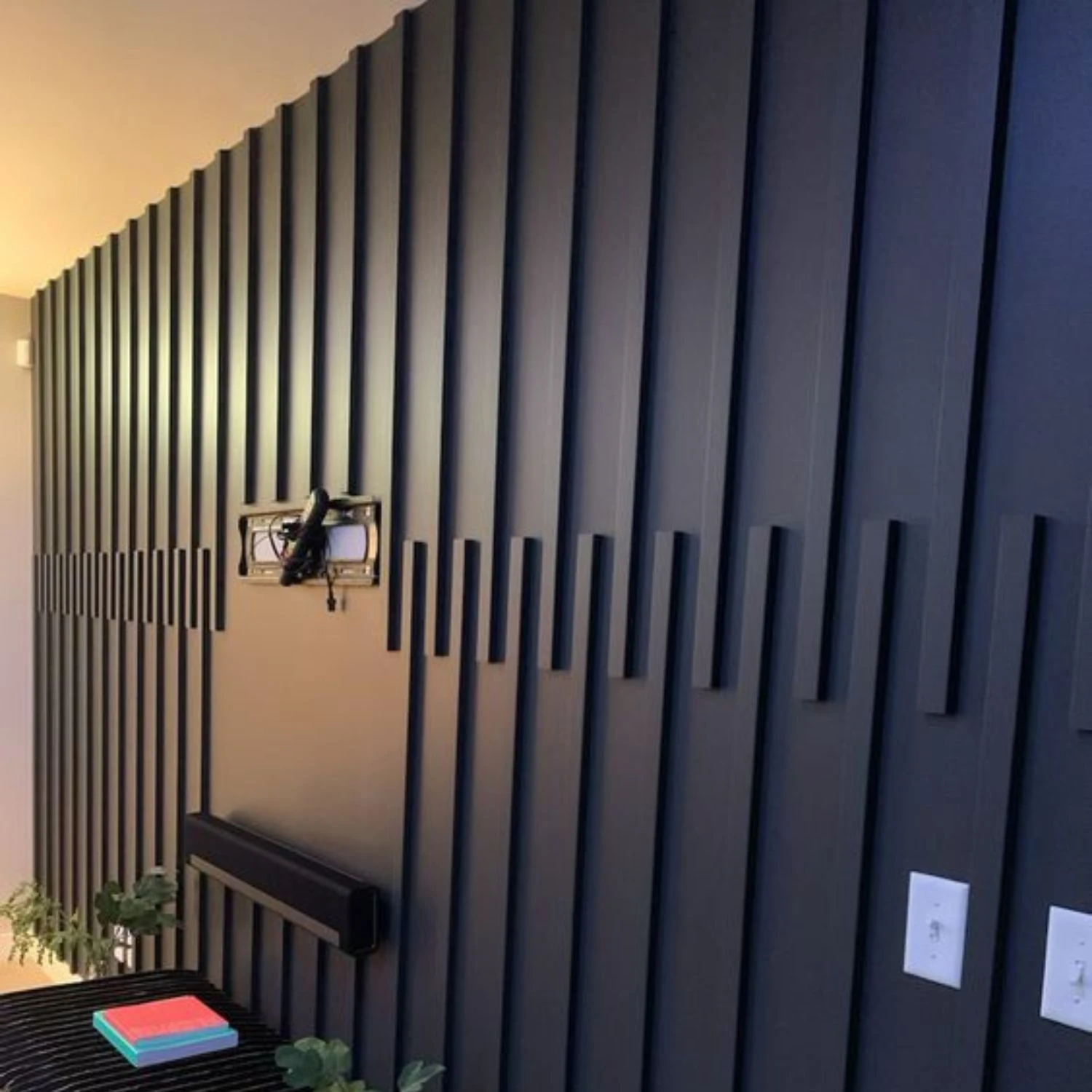 Dekoratif Boyanabilir 10 Adet 4 cm Düz Polistren Duvar Çıtası