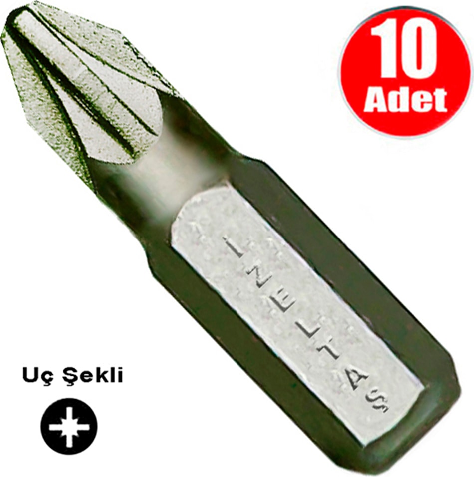 İZELTAŞ Izeltaş Bits Uç Yıldız Matkap Vidalama Ucu Pz2 x 25 mm - 10 Adet