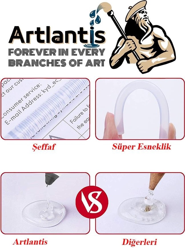 Ince Sıcak Silikon Mum 10 Adet 1 Paket Mum Çubuk Silikon Ince Silikon Tabanca Yedeği Ince 1 Paket