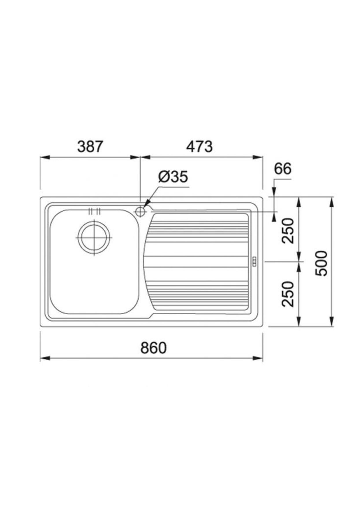 Logica Line Lll 611 Dekor Sol Damlalıklı Evye
