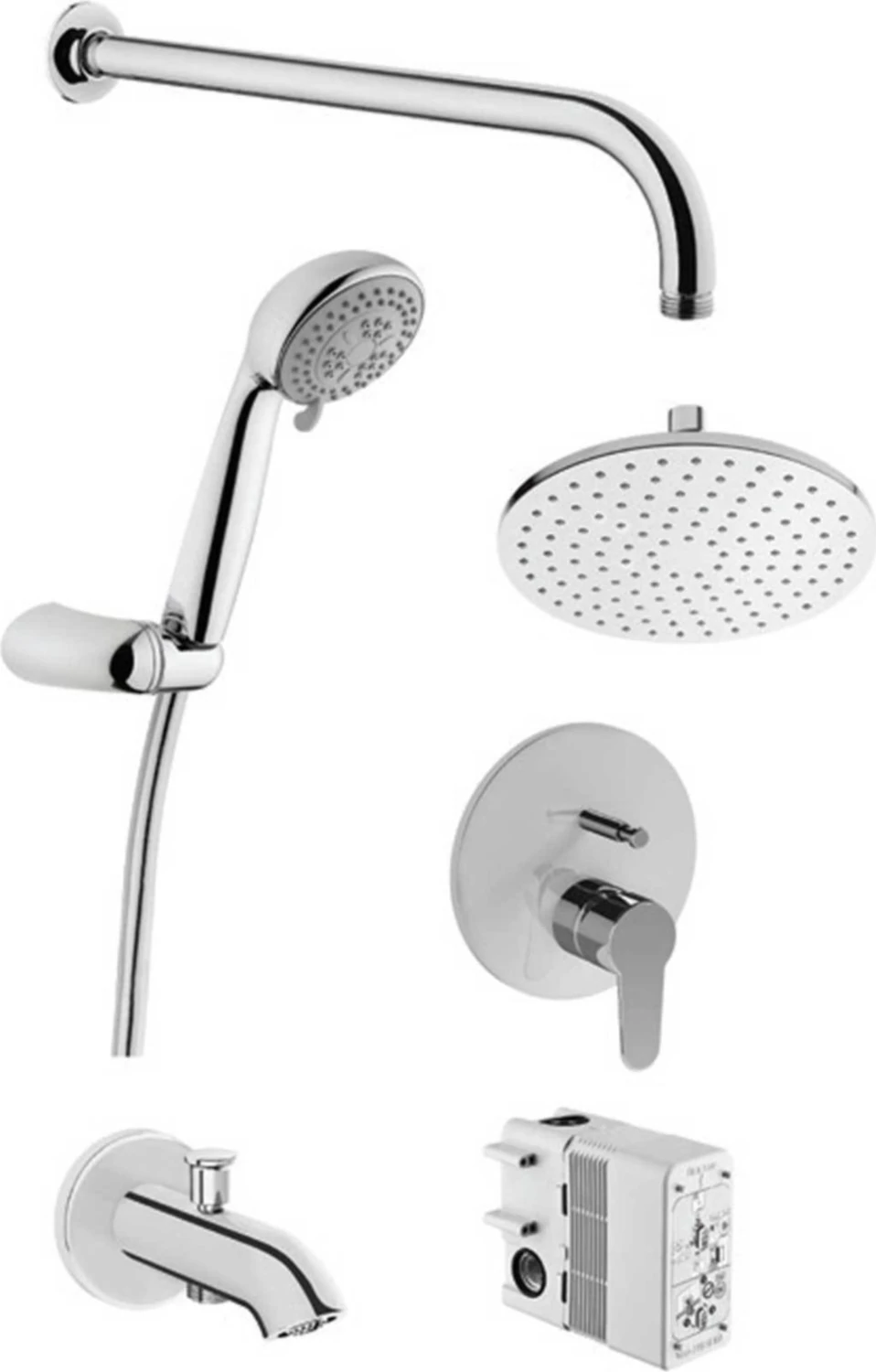 Ankastre Duş Seti Rain L Compact 3f A49248