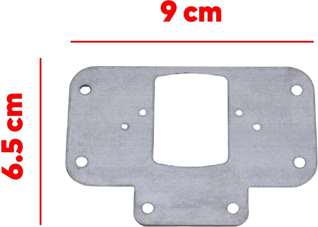 Dolap Kapak Taş Menteşe Tamir Sacı Nobel Pratik Onarım Kiti 6,5x9 cm Yuva Tablası 6 Adet