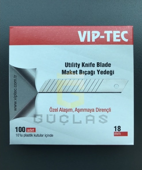 Viptec Maket Bıçağı Yedeği - Maket Bıçak Ucu 10'lu Paket 100 Adet