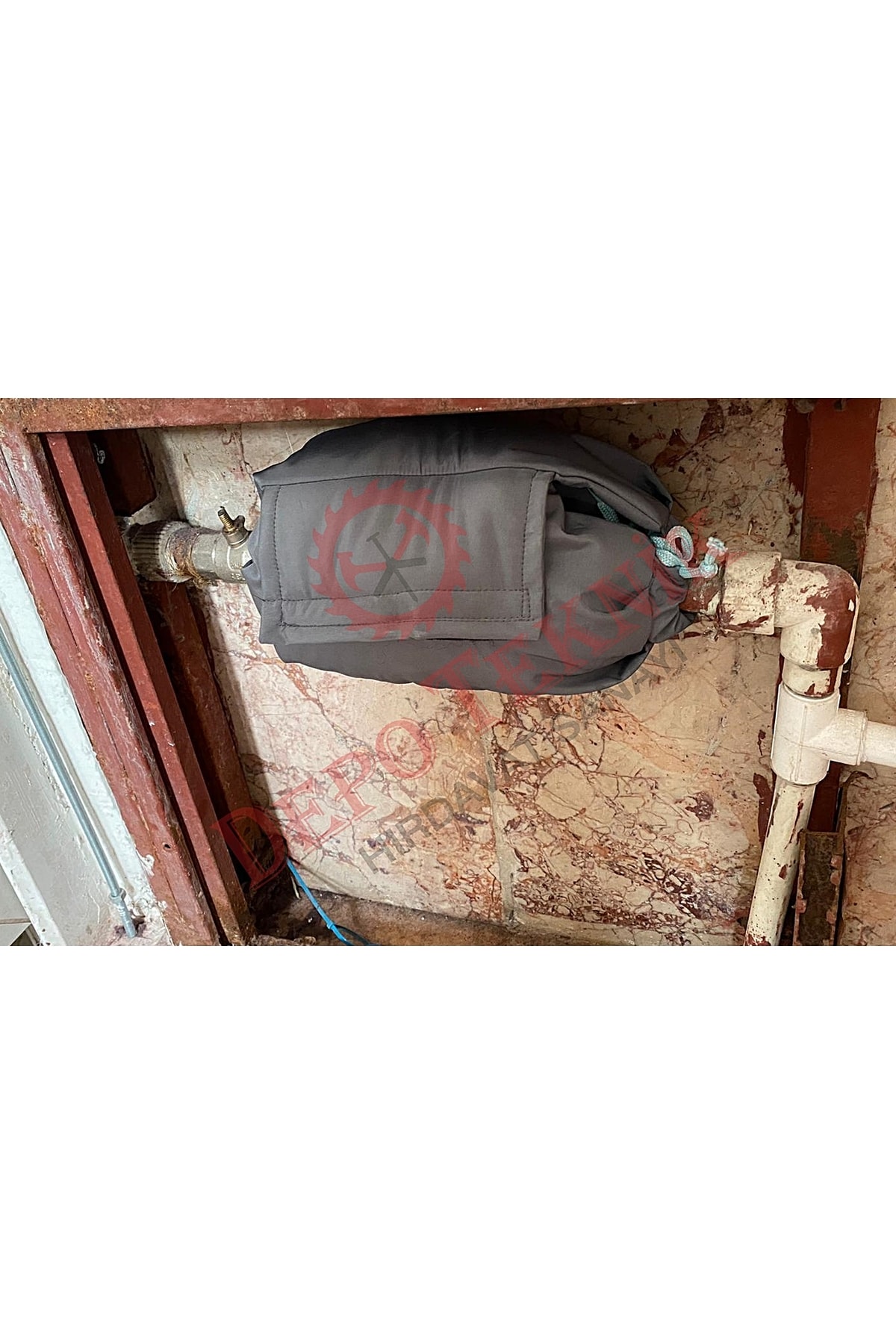 3'lü Set- Ev Su Saati ve Kartlı - Normal Su Sayac Kış Kar(DONA) Karşı Korur (KAUÇUK BORU +PVC BANT)