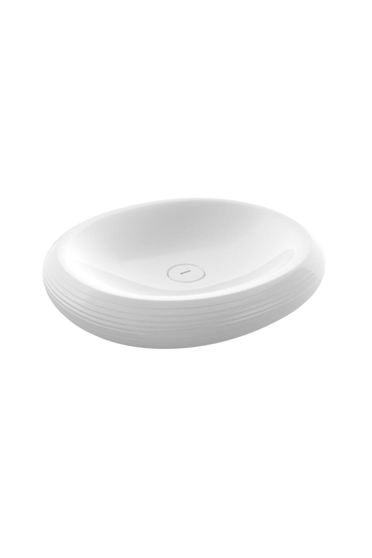 Strata Çanak Deliksiz Lavabo - Parlak Beyaz