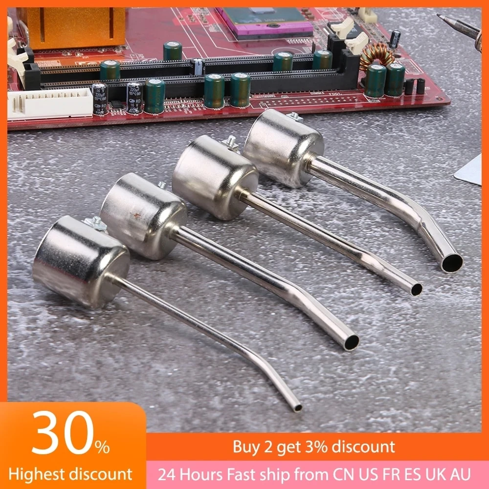 4 Adet Uzun Bükülmüş Kavisli Isı Tabancası Nozulları F Sıcak Hava Lehimleme Rework Istasyonu Hava Istasyonları Tabanca Nozulları Lehimleme Aracı (Yurt Dışından)