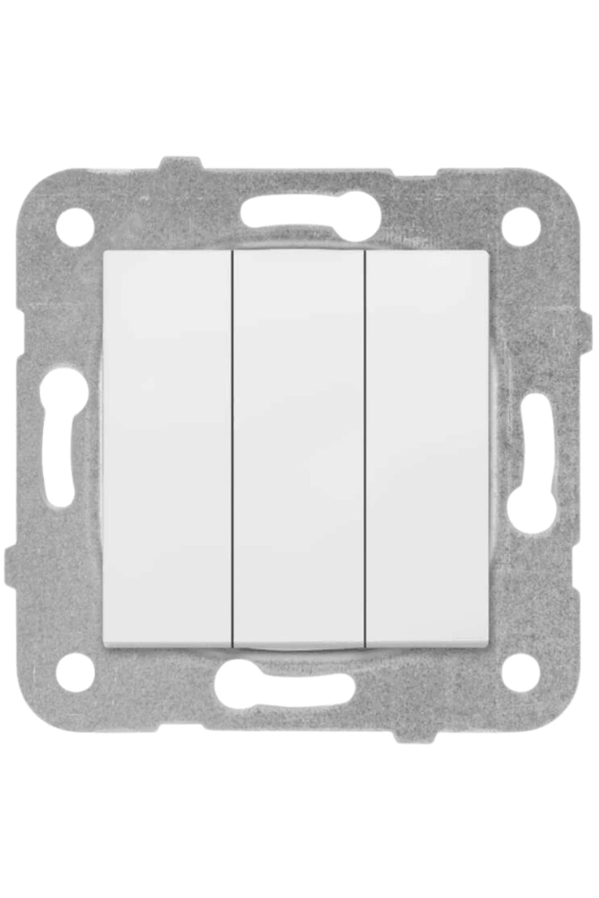 Viko Karre Üçlü Anahtar Beyaz (Çerçeve Dahil) 90967068 (2 Adet)