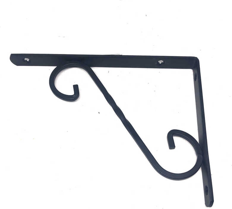 Ba341SY Siyah Ferforje Raf Altı 115x155 mm - 4 Adet