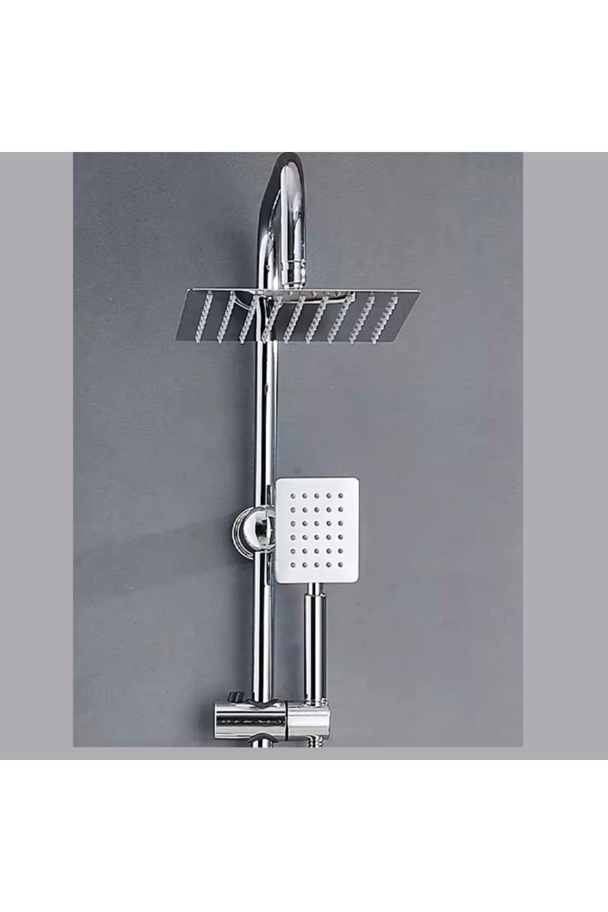 304 Paslanmaz Yağmurlama Robot Duş Seti Metal El Ve *25cm* Tepe Başlık(ck titan304)