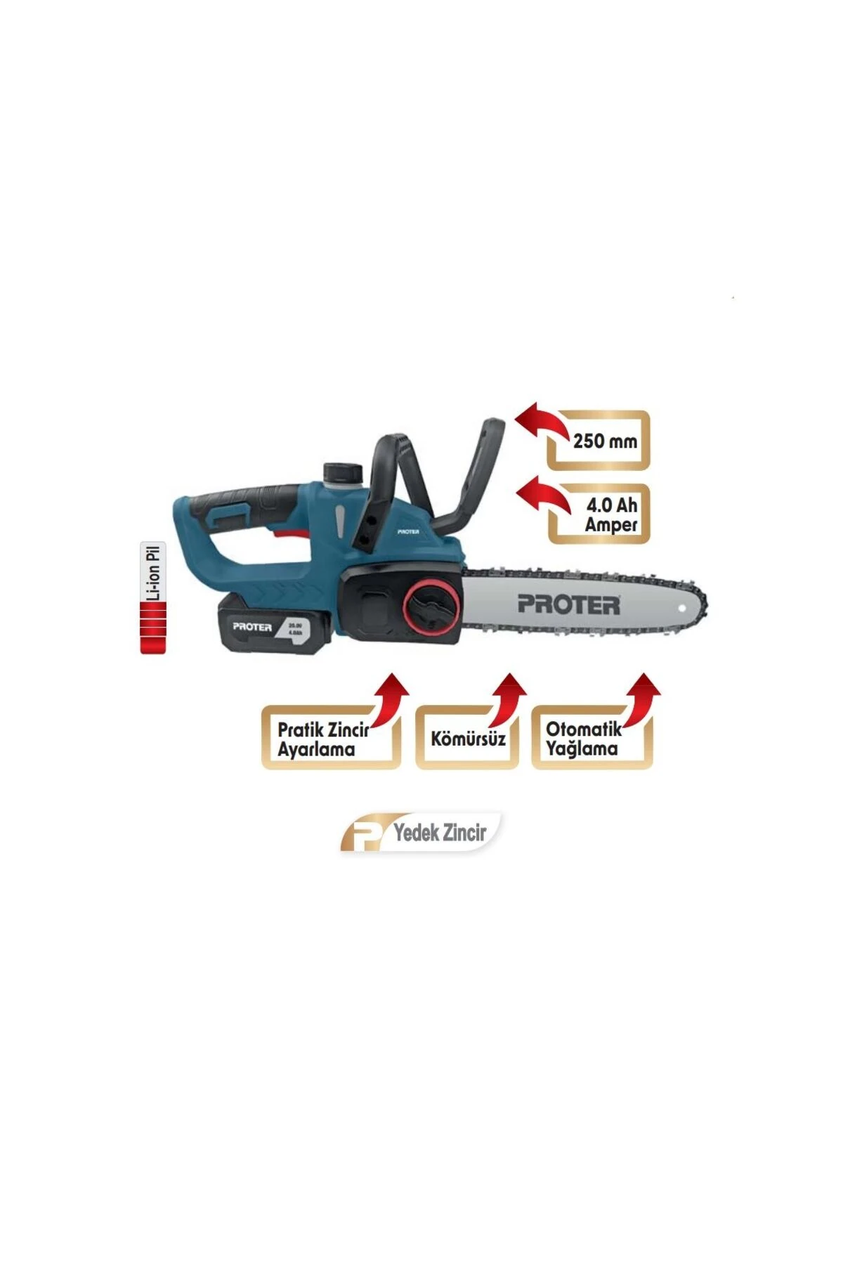 PST 125 ST ŞARJLI ZİNCİRLİ DAL KESME