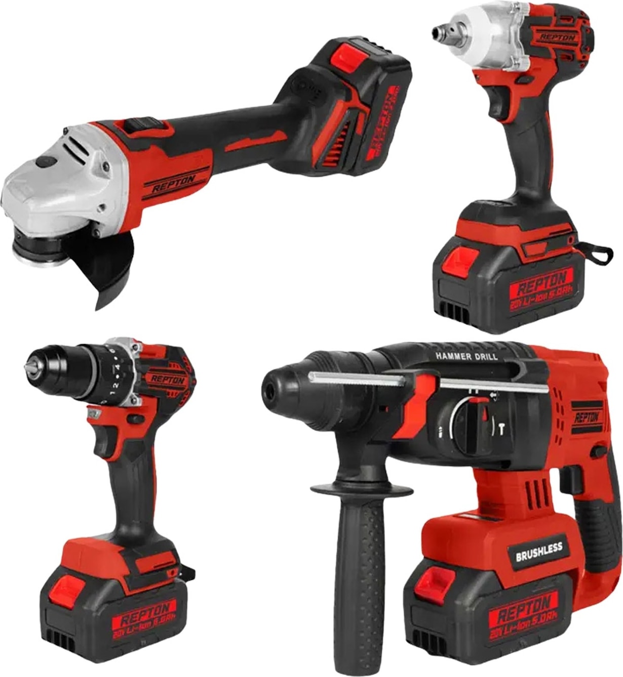 RP-1380 Kömürsüz Akülü 4'lü Set