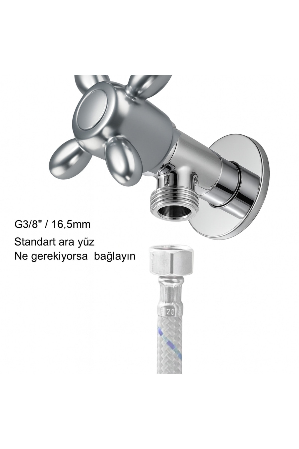 Aç Kapa Taharet Musluğu 1/2 - Dayanıklı Pirinç Gövde, Su Tasarruflu ve Uzun Ömürlü