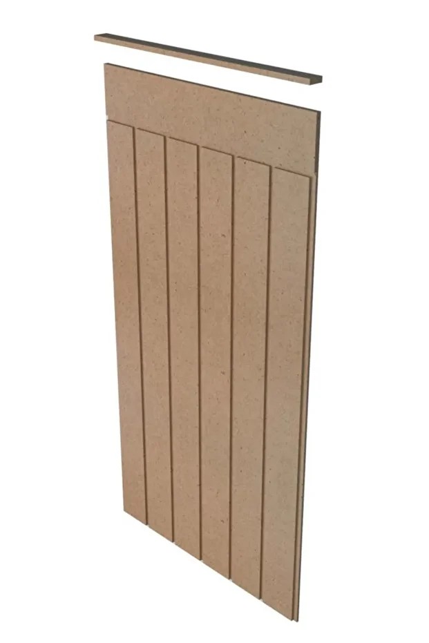 Dekoratif, Duvar Çıtası, Ahşap Duvar Paneli, Boyanabilir, Ham, Mdf, 54x103 (1 ADET)