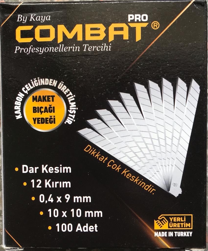 Pro Maket Bıçağı Falçata Ağzı Yedeği Dar Kesim 0.4X9MM 100 Adet