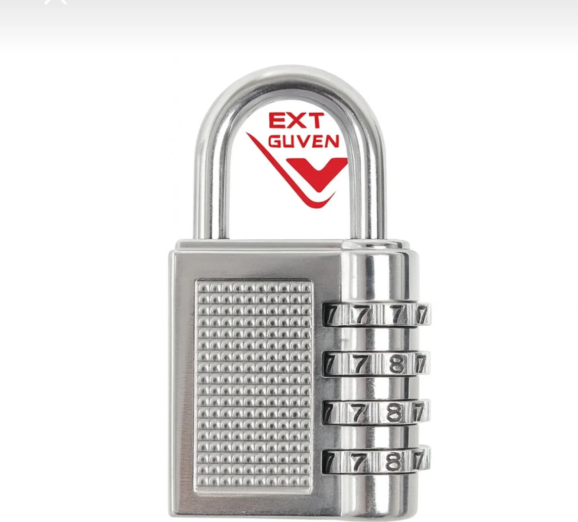 Extra Şifreli Asma Kilit 50 mm Çelik Halka