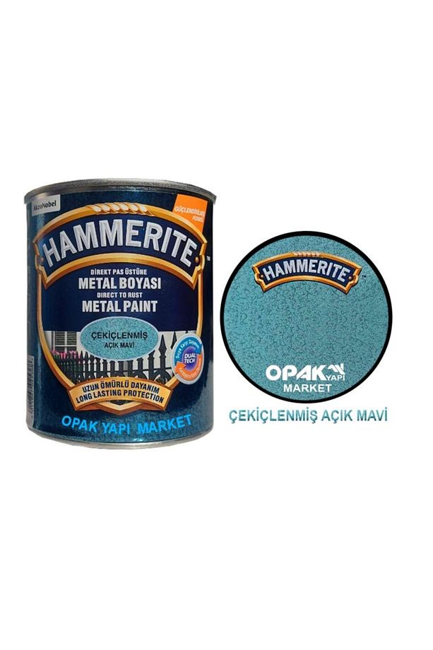 Hammerite Çekiçlenmiş Açık Mavi 0,75 lt 1 kg