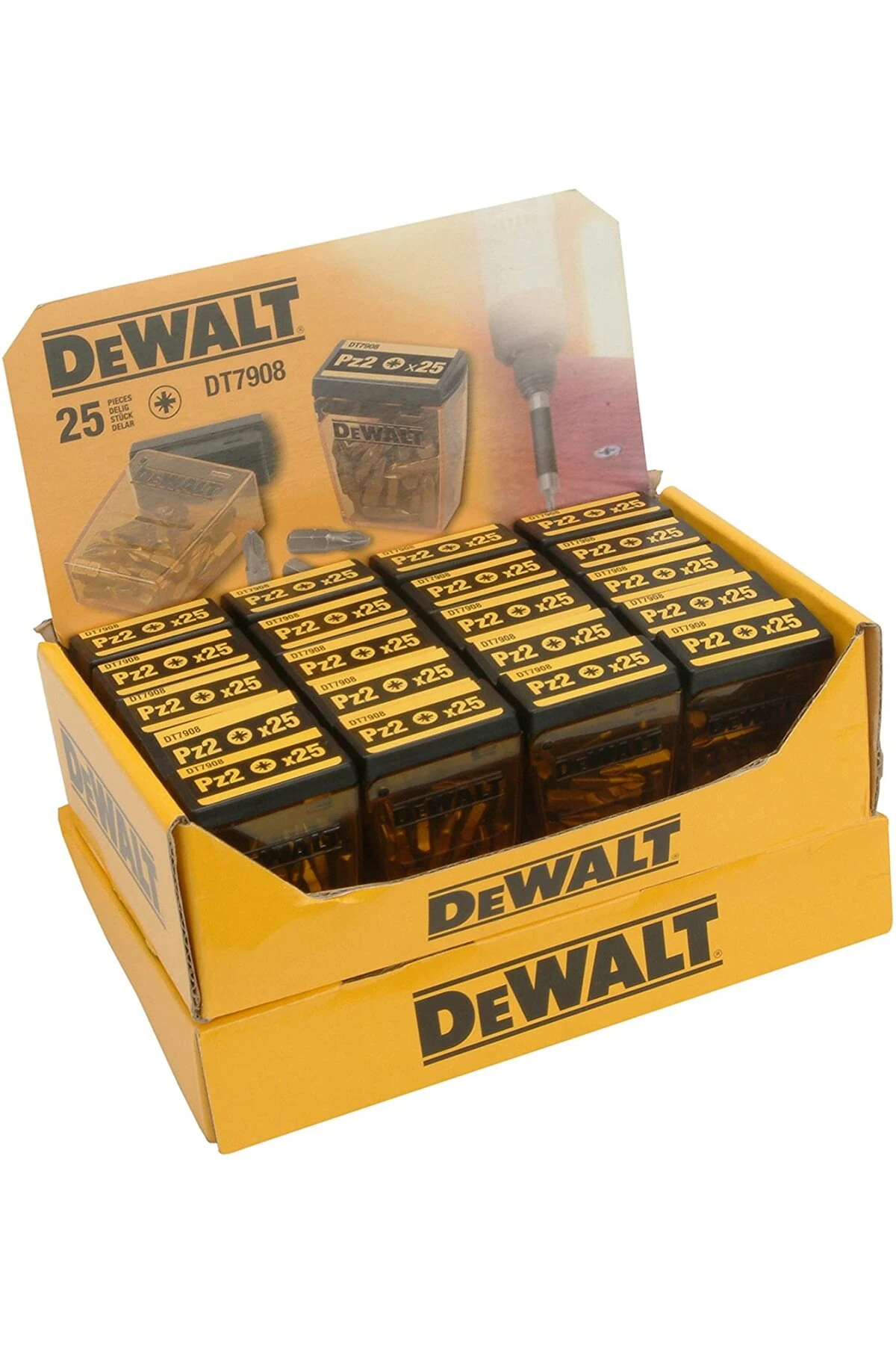 DP40 Pz2 25Mm Bits Uç 20 Kutu DT7908 - 500 Adet Bits Uç