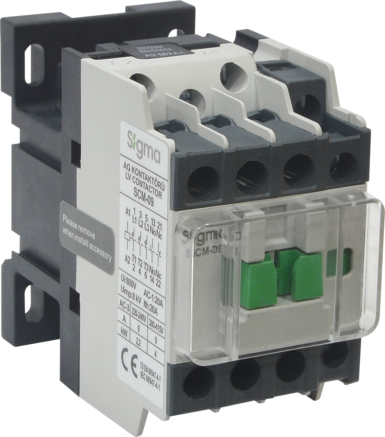 SCM009230 Scm-9 4kw 230V Kontaktör