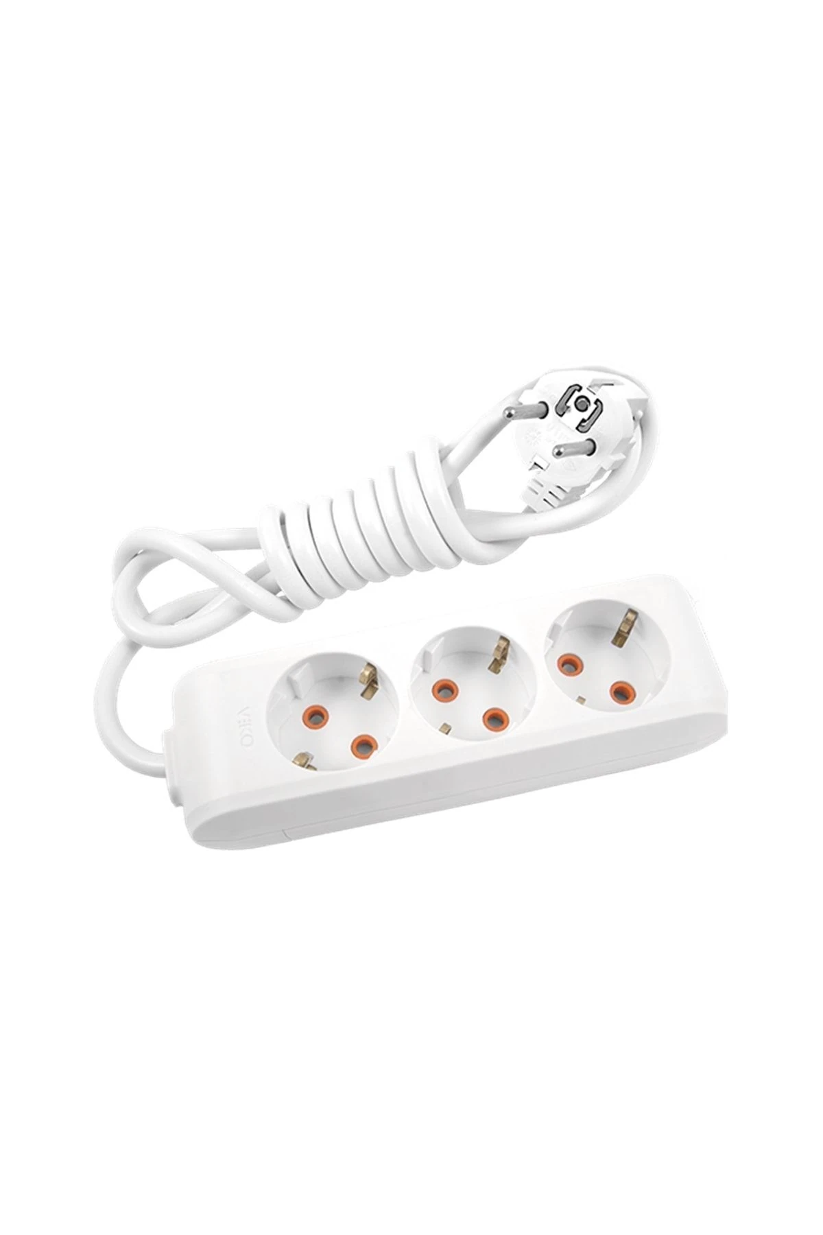 Multilet Kablolu Topraklı Üçlü Grup Priz Uzatma 1 Metre