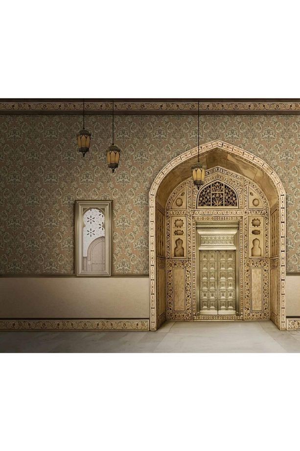 Rumi 6808-4 Klasik Damask Desenli Duvar Kağıdı