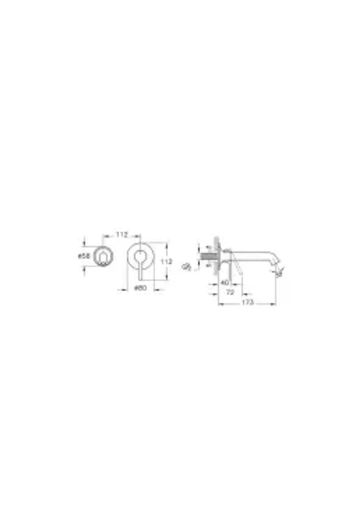 Origin Classic A42889 2 Delikli Ankastre Lavabo Bataryası
