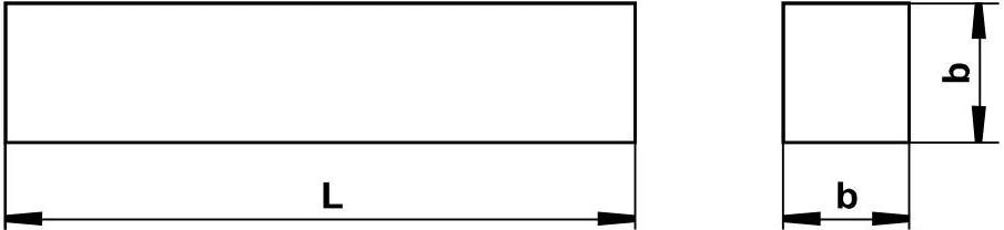 5X5X125MM Pld DIN4964B Hss Kare Kesitli Torna Kalemi