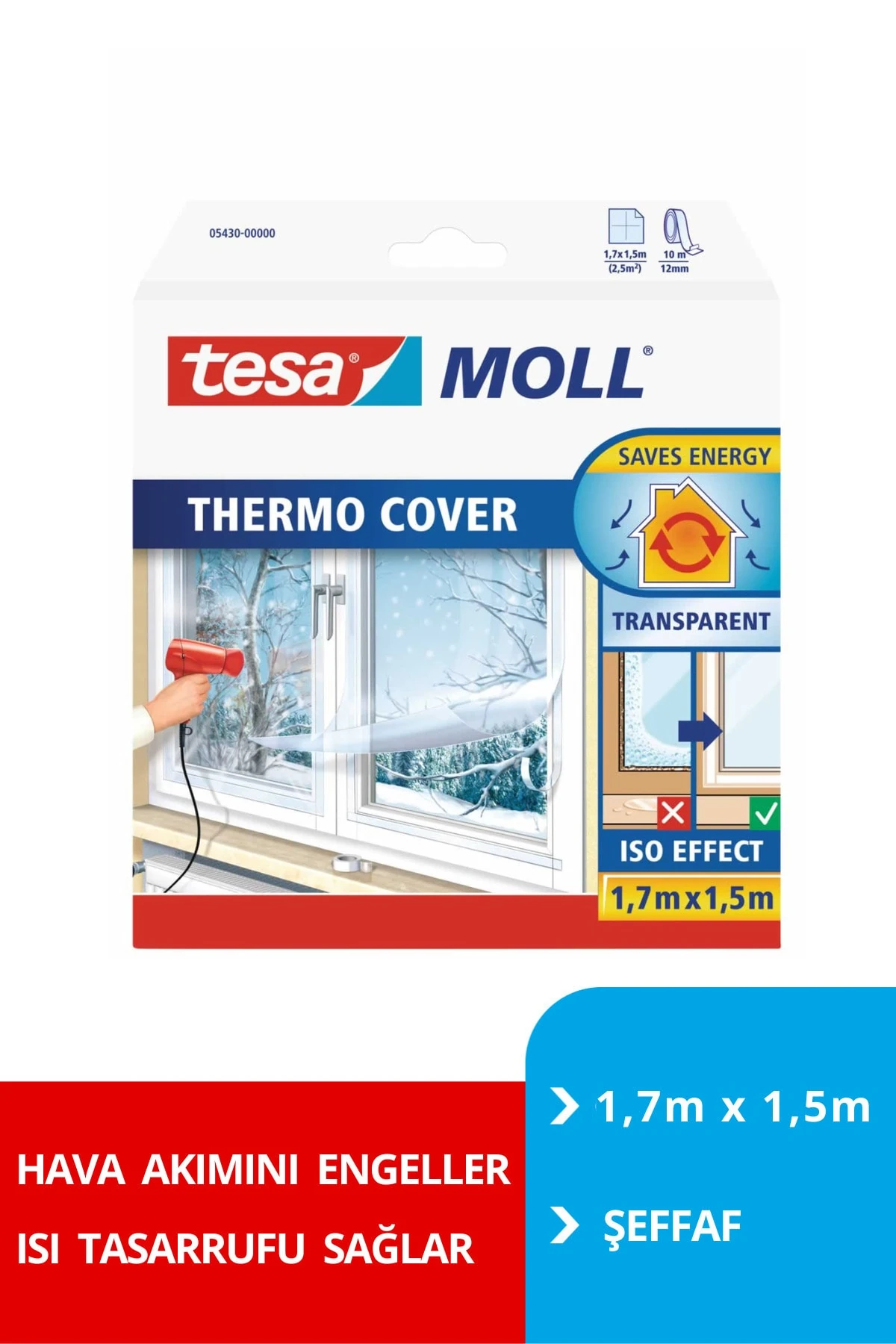 Thermo Cover Izolasyon Yalıtım Filmi, Camlar Için, Şeffaf