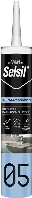 SELSİL 05 ŞEFFAF MUTFAK VE BANYO SİLİKON 280ML (4764)