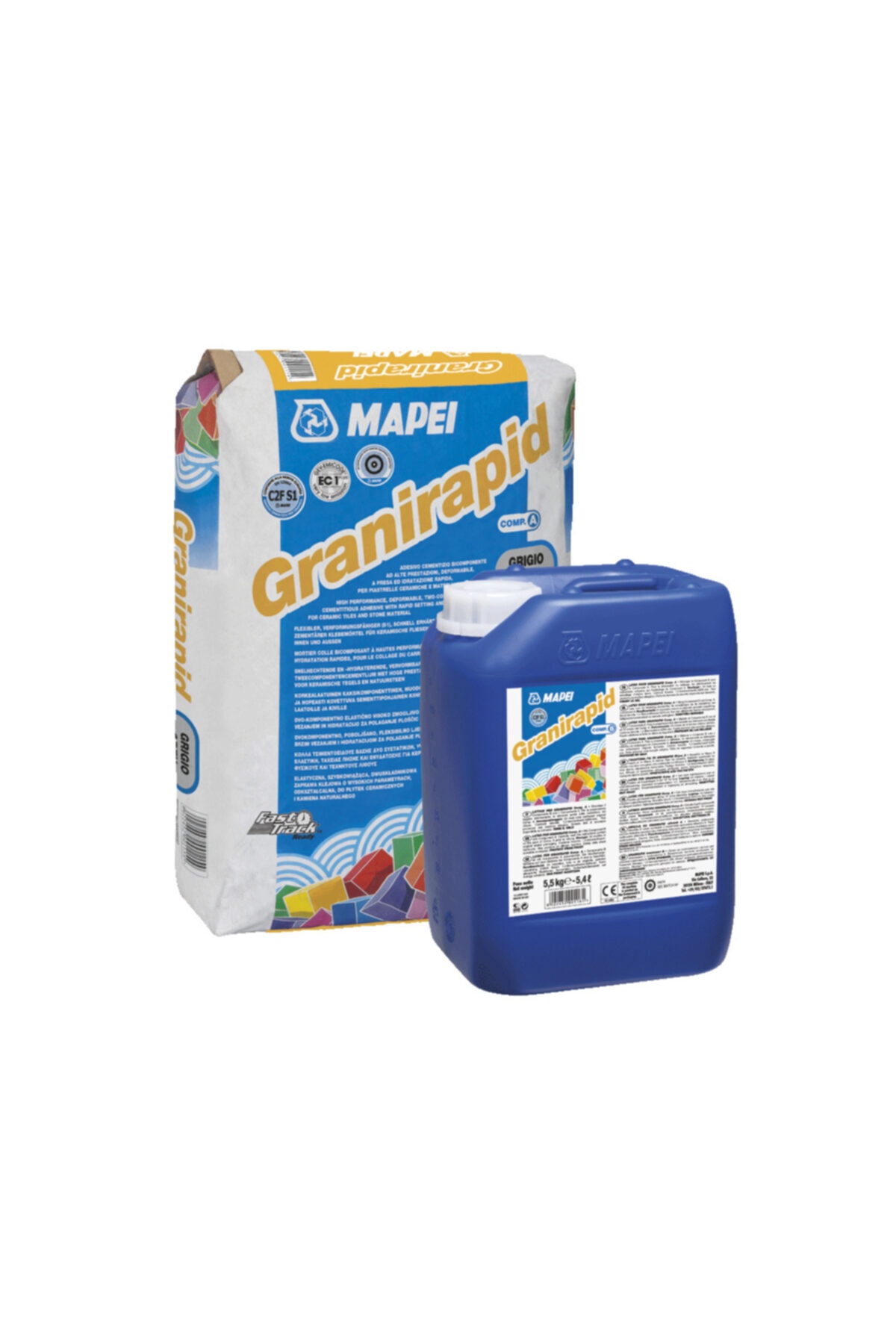 Granırapıd Karolar Ve Taş Malzeme Için Hızlı Kuruyan Yapıştırıcı (GRİ) (30,5 KG'LIK SET)
