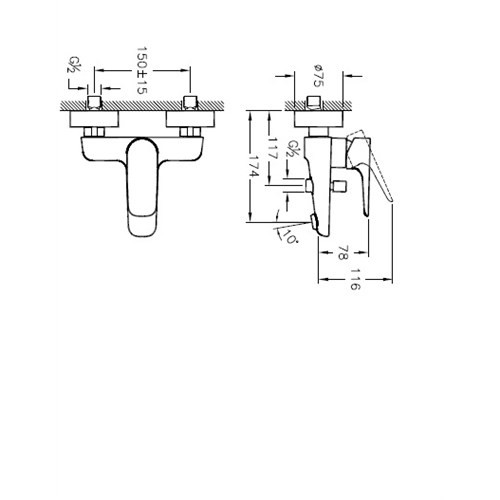 X-Line A42324 Banyo Bataryası Krom