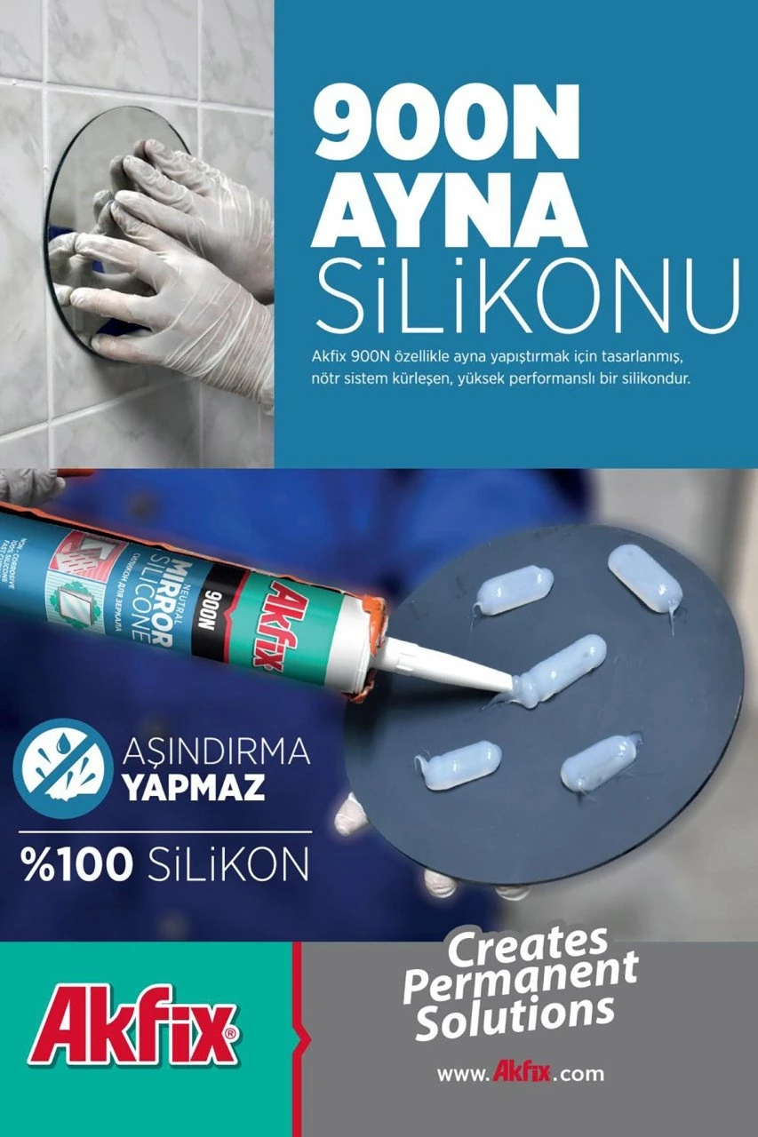 900N Ayna Silikonu 280ml Kokusuz Kürleşme Özelliği ile Yüksek Sıcaklık Dayanımı