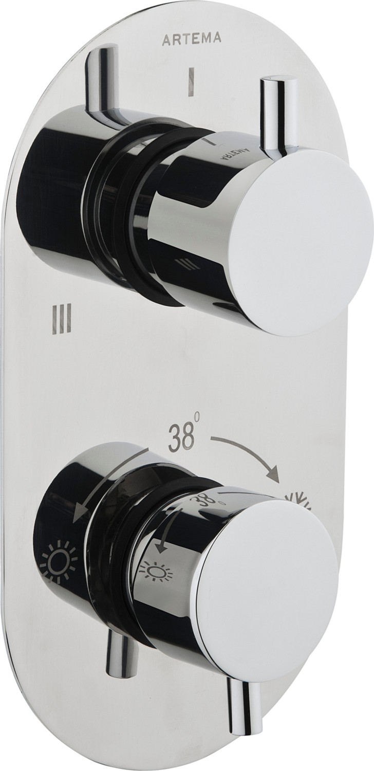 Aquaheat A47117 R2 Ankastre Banyo/duş Bataryası, Krom